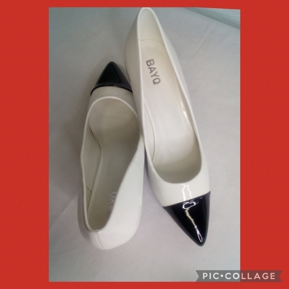 BAYO Black and White Shoes